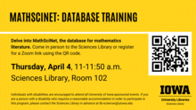 MathSciNet: Database Training