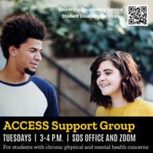 ACCESS Support Group (for students with chronic physical and mental health concerns)