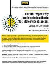 Cultural responsivity in clinical education to facilitate student success