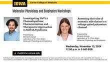 Molecular Physiology and Biophysics Workshops, Ahmad Al Saneh and Miranda Schene