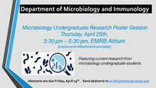 Spring Microbiology Undergraduate Poster Session