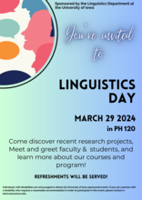 Linguistics Day 2024 promotional image