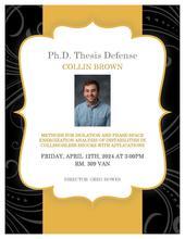 Physics & Astronomy Thesis Defense Seminar - Collin Brown