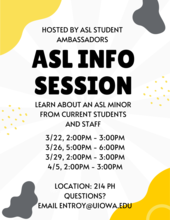 ASL Info Session promotional image