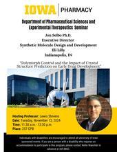 College of Pharmacy PSET Seminar Series: Jon Selbo, PhD