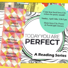 PorchLight Literary | Today You Are Perfect, ft. Wendy Xu, Darius Stewart, Margaret Yapp, Eli Arteaga-Feregrino, Adrienne Rose, Jennifer MacBain-Stephens  promotional image