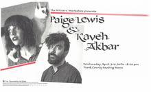 Kaveh Akbar and Paige Lewis: Reading
