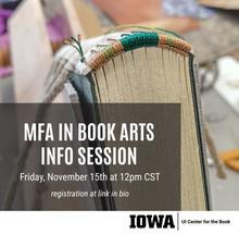 Book Arts MFA Info Session